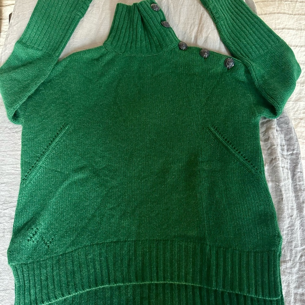 Zadig & Voltaire Forest Green Alma Cashmere Sweater Size S